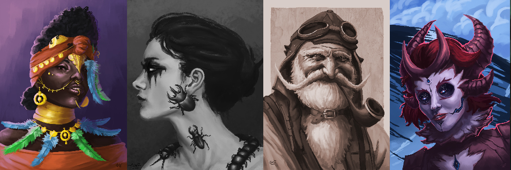 Illustrations de portraits